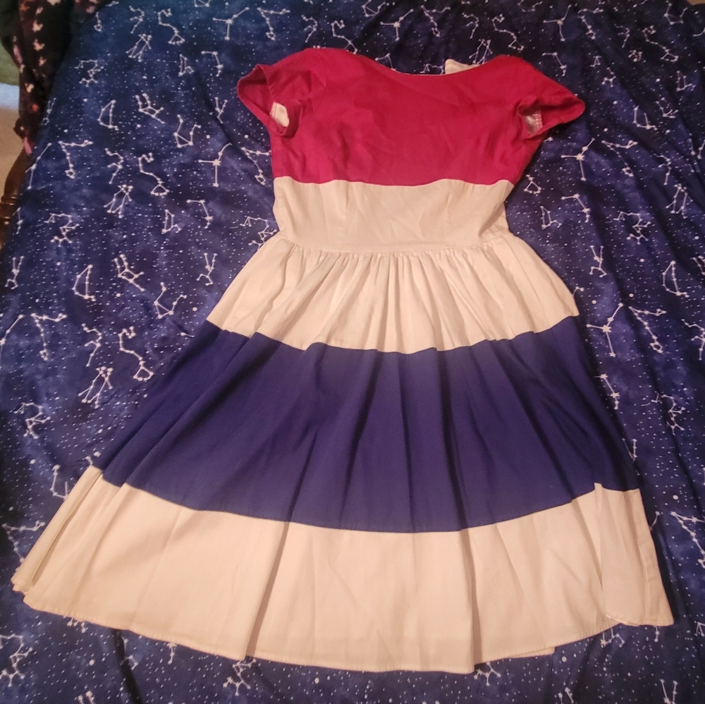 Pinup Couture Red, White, & Blue Dress